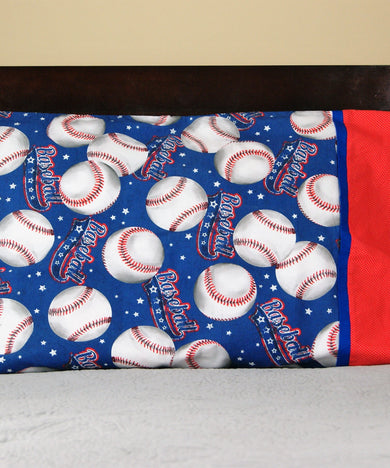 Baseball Bed Pillow Case Set