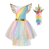 Girl Princess Costume Frozen Anna Elsa Snow White Cosplay Fancy Outfits Unicorn Vampirina Fairy Cinderella Halloween Party Dress