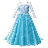Girl Princess Costume Frozen Anna Elsa Snow White Cosplay Fancy Outfits Unicorn Vampirina Fairy Cinderella Halloween Party Dress