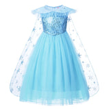 Girl Princess Costume Frozen Anna Elsa Snow White Cosplay Fancy Outfits Unicorn Vampirina Fairy Cinderella Halloween Party Dress