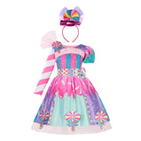 Girl Princess Costume Frozen Anna Elsa Snow White Cosplay Fancy Outfits Unicorn Vampirina Fairy Cinderella Halloween Party Dress