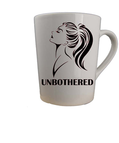 Ceramic Coffee Mug-UNBOTHERED FEMALE